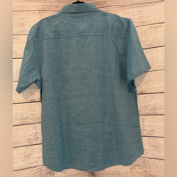4/$25 NWT Men’s Blue Button Down Shirt Size XXL - Picture 7 of 13